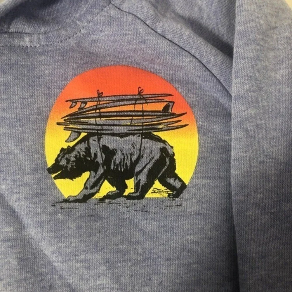 Old Navy‎ periwinkle hoodie surfer bear Size 4T